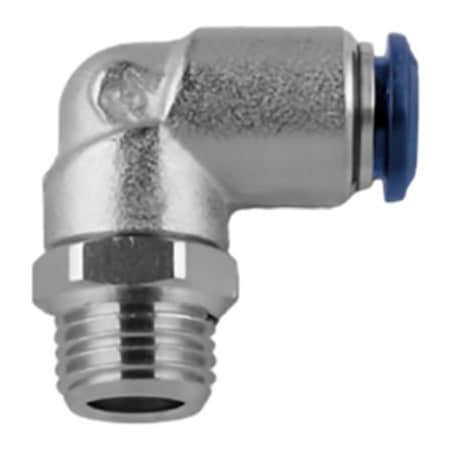 Alpha Technologies Aignep USA Swivel Male Elbow Stainless Steel 6mm Tube x 1/8" Swift-Fit 60111X-6-1/8